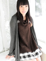 Cute skinny girl Chiharu Yoshino loves her asian body