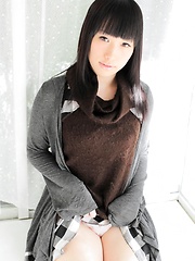 Cute skinny girl Chiharu Yoshino loves her asian body