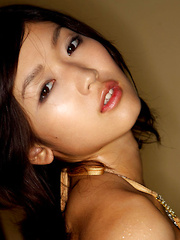 Noriko Kijima Asian with sexy lips and juicy bum is perfect model