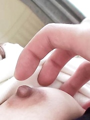 Asari Shirahama Asian has slit teased in panty before riding dick