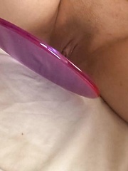 Arisa Nakano Asian makes a sketch of her shaved cunt in mirror