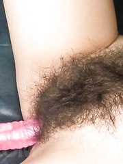 Kaoru Natsuki Asian is fucked with vibrator in very hairy nooky