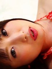 Ayame was trying to be a decent Japanese girl, but her body was worked up to a simmer. I pulled out the thermometer and she slid it into her tight pussy lips.