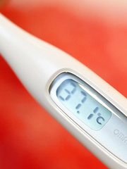 Ayame was trying to be a decent Japanese girl, but her body was worked up to a simmer. I pulled out the thermometer and she slid it into her tight pussy lips.